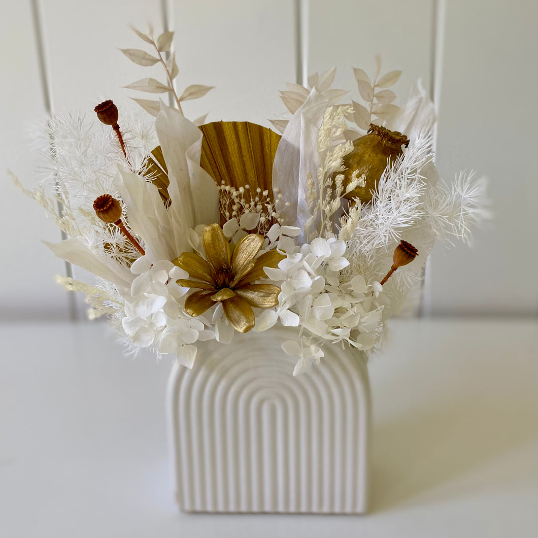 Dried and Preserved Arrangement - Golden