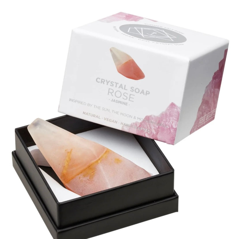 Summer Salt Body Crystal Soap - Rose Quartz